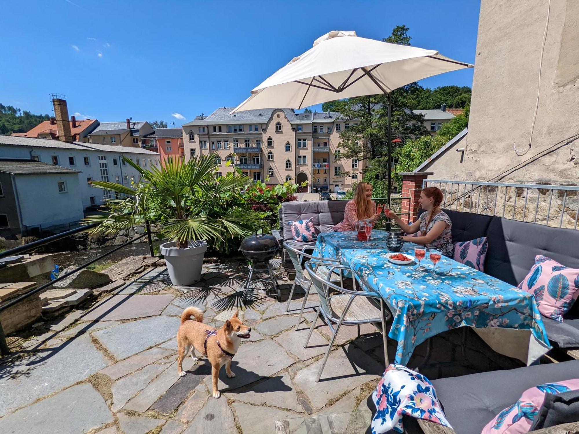 F2 - Urlaubsmagie Sauna, Whirlpool, Pool & Garten Sebnitz Zewnętrze zdjęcie